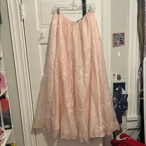 DKNY Light Pink A-Line Skirt